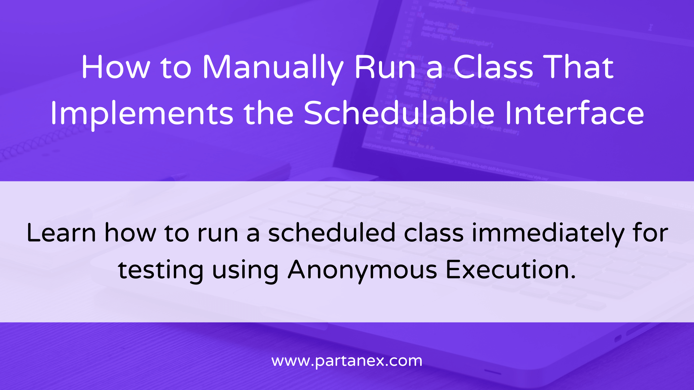 How to manually run a class that implements the schedulable interface
